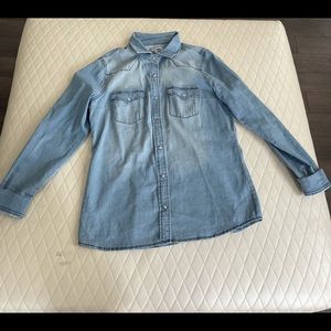 Fashion Nova Women’s Long Sleeve Denim Top